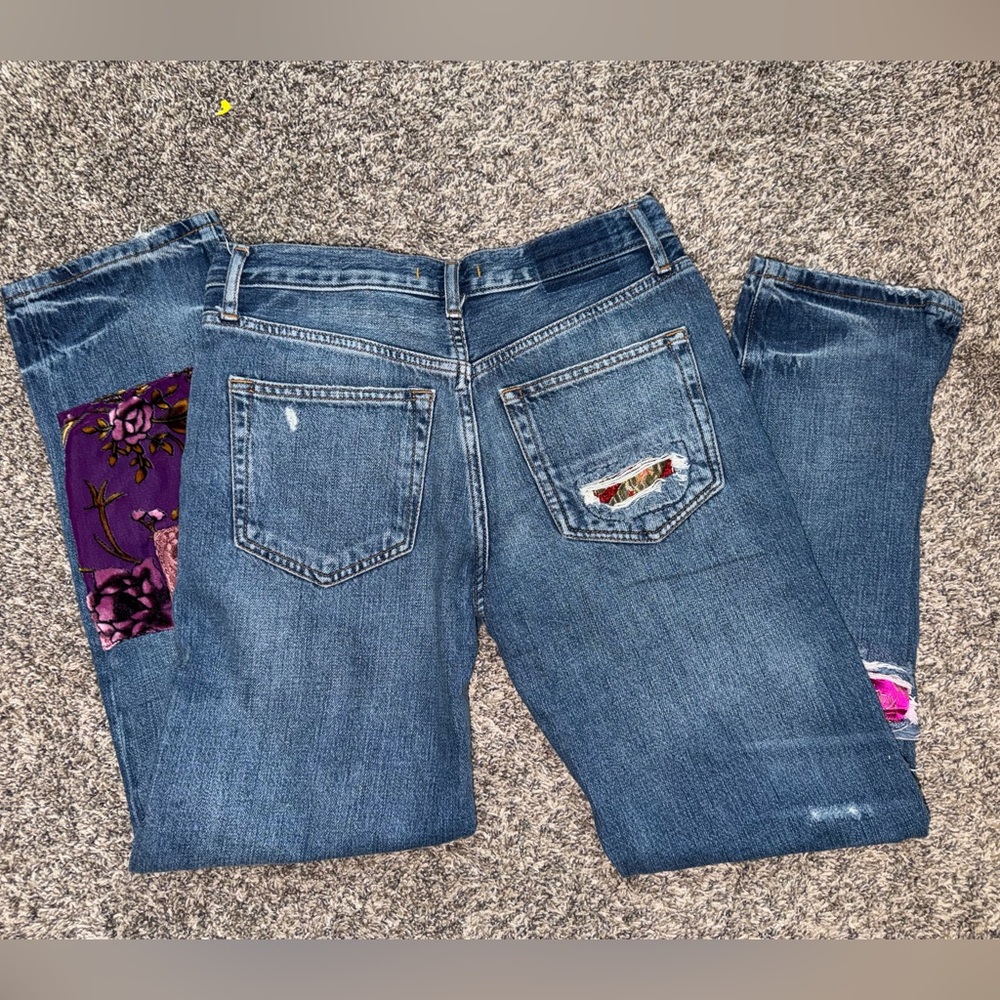 We The Free Multicolor Patchwork Boyfriend Jeans - image 2